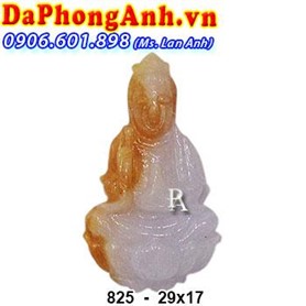 Mặt Phật Quan Âm Cẩm Thạch Huyết MDCQA-CTH825