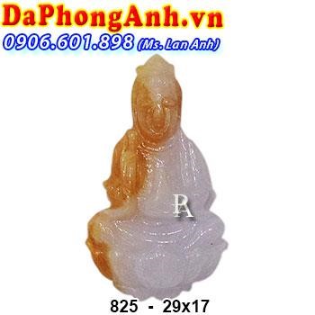 Mặt Phật Quan Âm Cẩm Thạch Huyết MDCQA-CTH825
