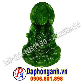 Mặt Phật Quan Âm Ngọc Bích MQA-NB1199