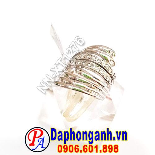 Nhẫn Nữ Xoàn, Vàng Trắng 14K NN-XT1276
